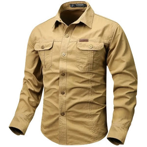 Chemise Militaire Beige