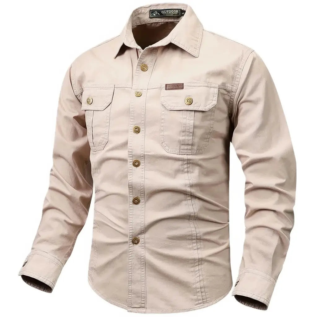 Chemise Militaire Crème