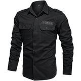 Chemise Militaire Homme Noire