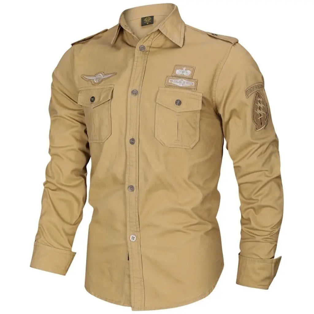 Chemise Militaire Homme Surplus beige
