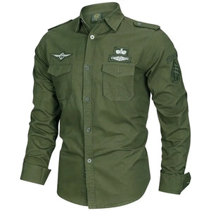 Chemise Militaire Homme Surplus vert