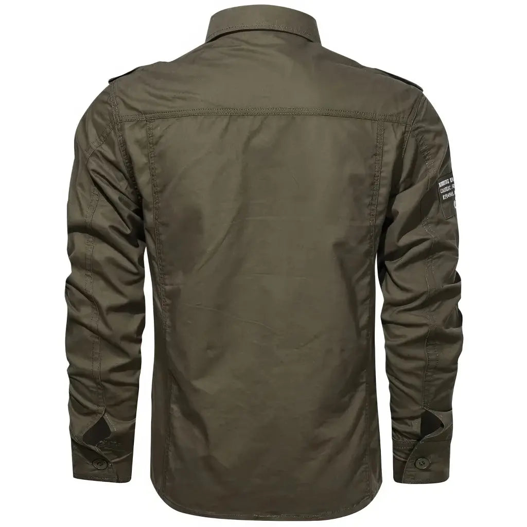 Chemise Militaire Homme Verte