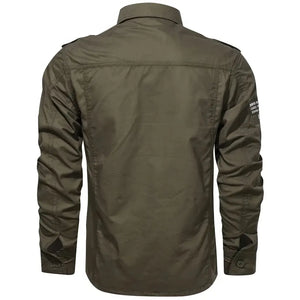 Chemise Militaire Homme Verte