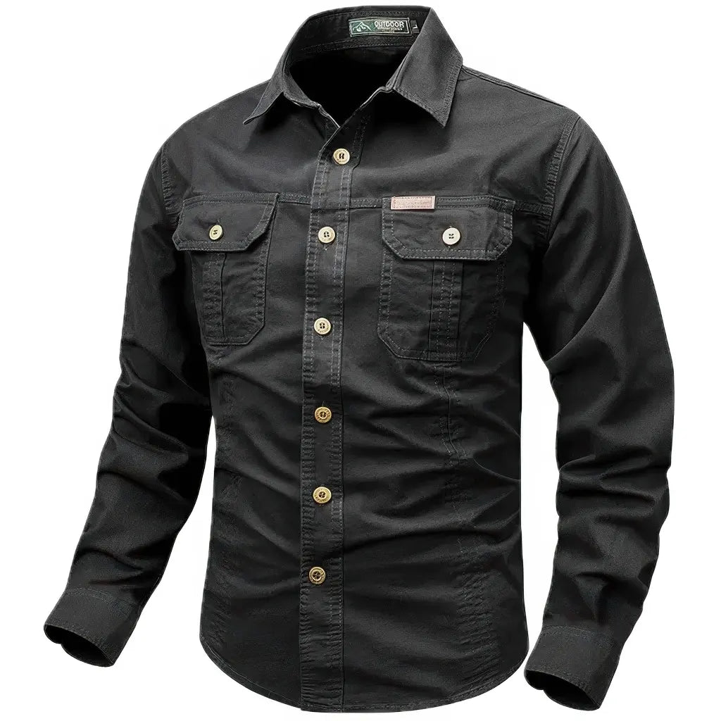 Chemise Militaire Noire