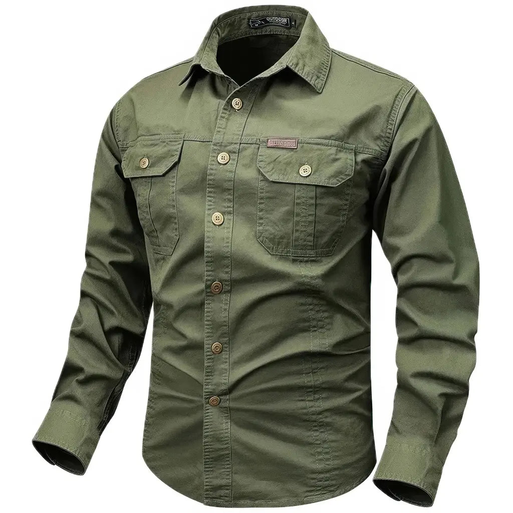 Chemise Militaire Verte