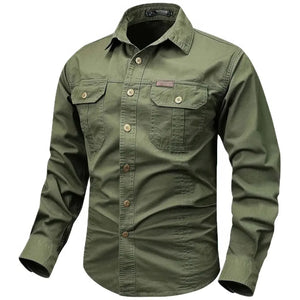 Chemise Militaire Verte