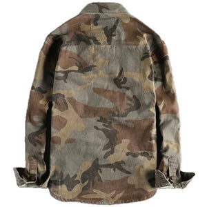 Chemise Motif Militaire Grise