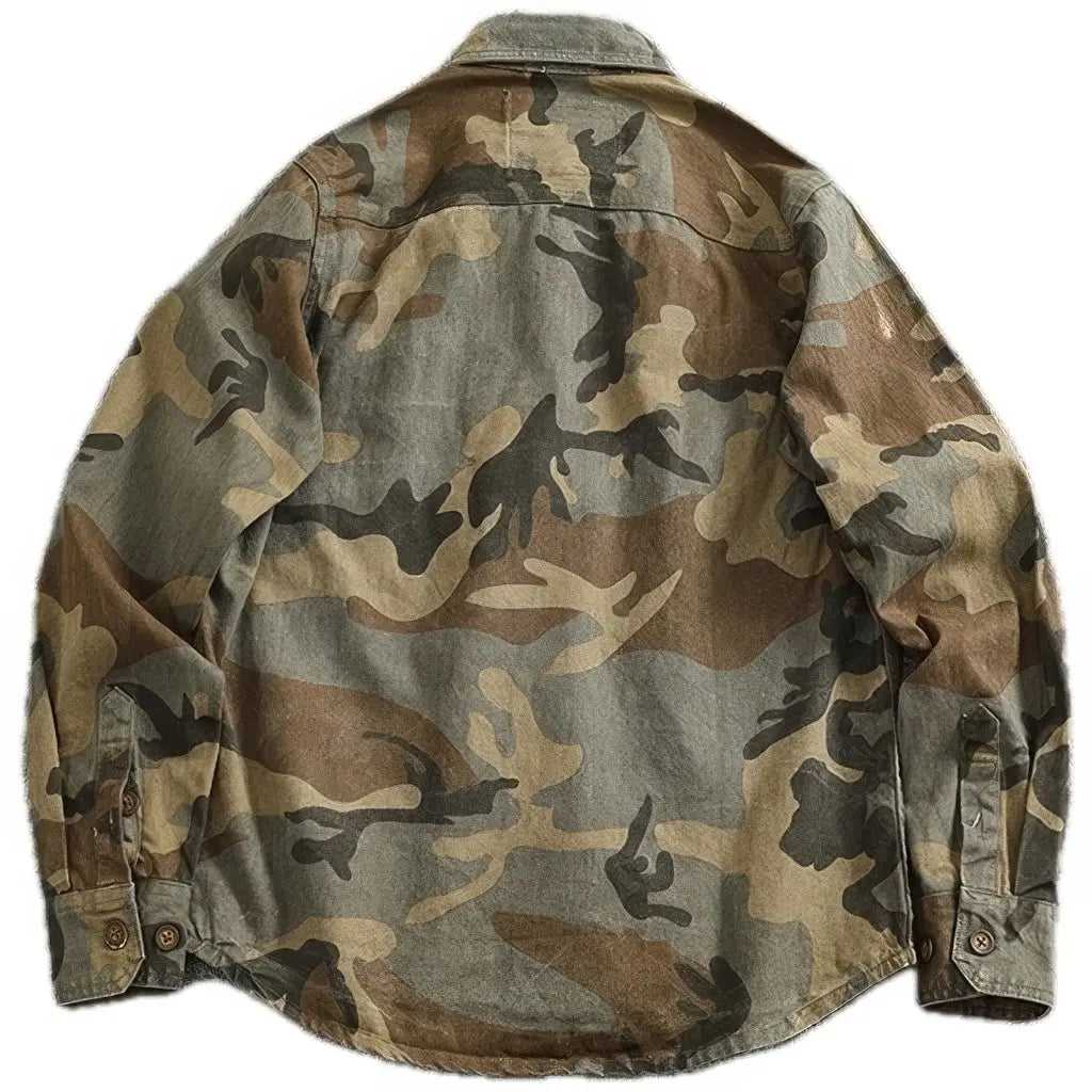 Chemise Style Militaire Grise