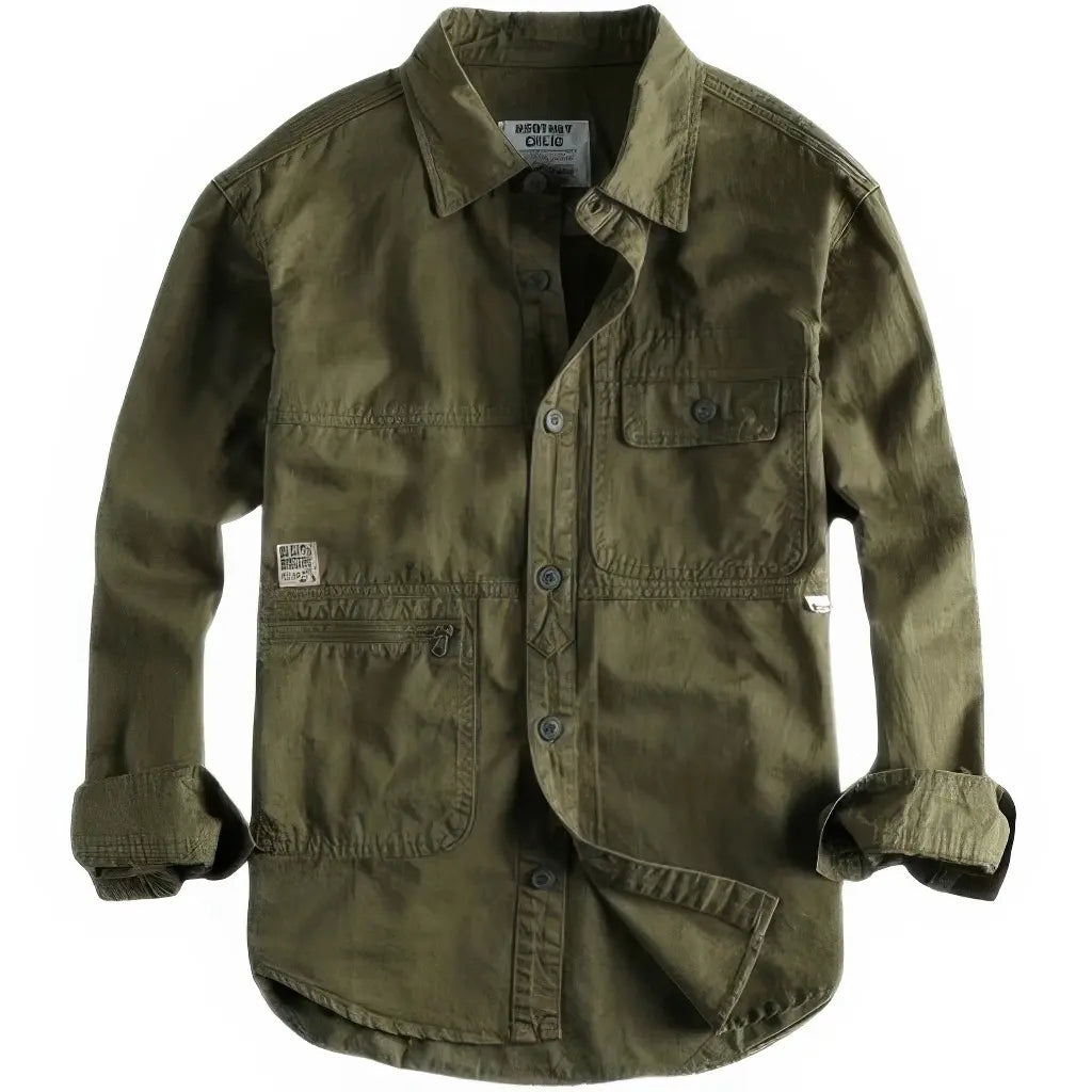 Chemise Vert Militaire Homme