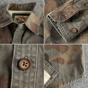 Chemise à Motif Militaire