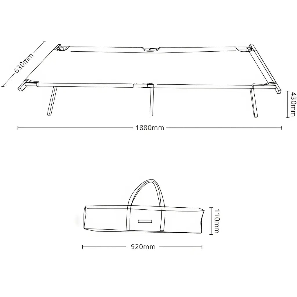 Dimensions Lit de Camp en Bois Militaire