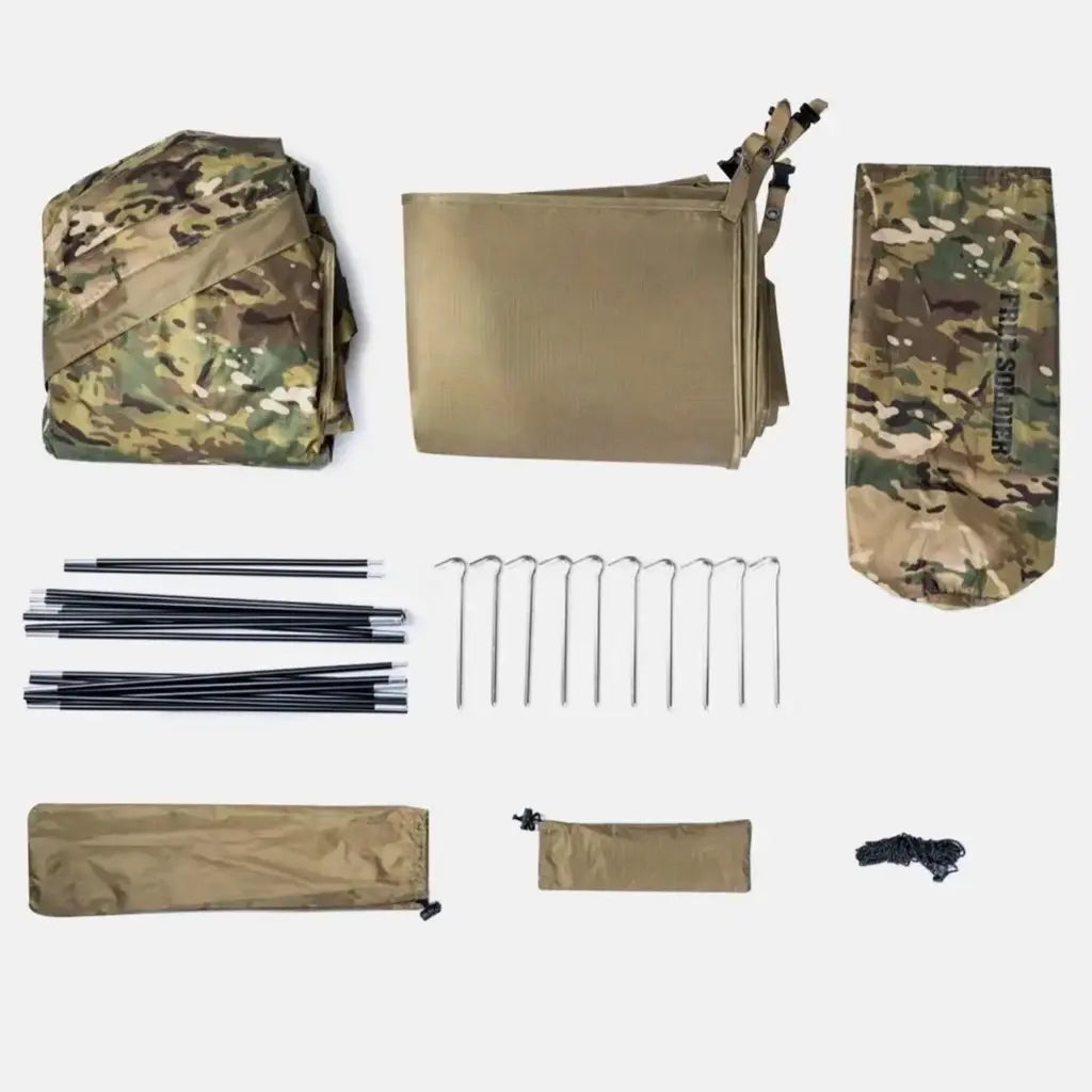 Ensemble Tente Style Militaire