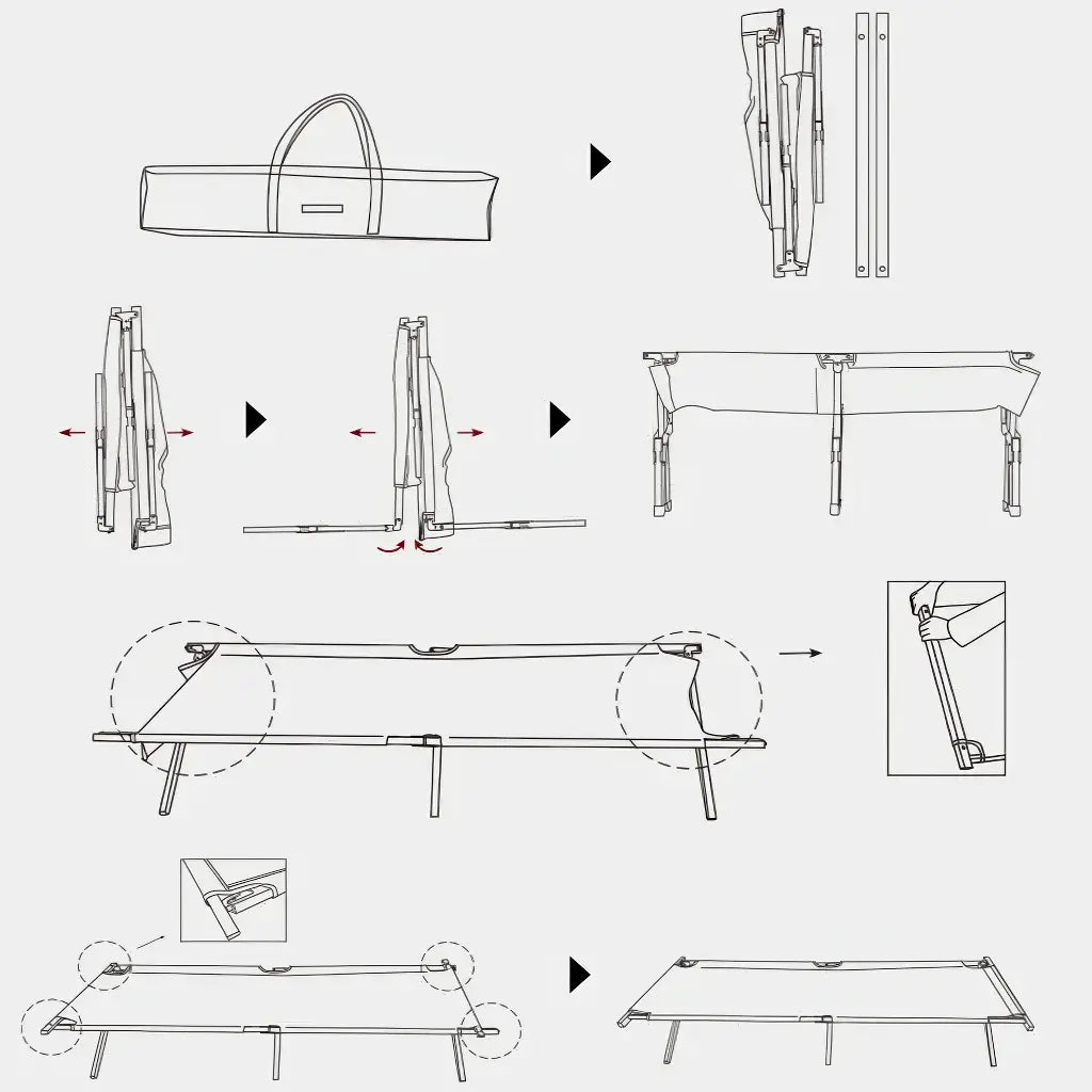 Guide Installation Lit de Camp Militaire en Bois
