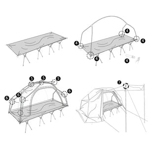 Guide de Montage Lit Camp Moustiquaire Militaire