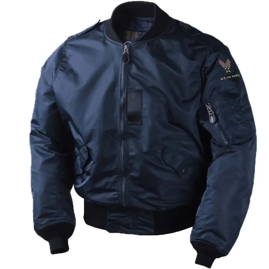Veste Bomber Militaire Homme Bleue