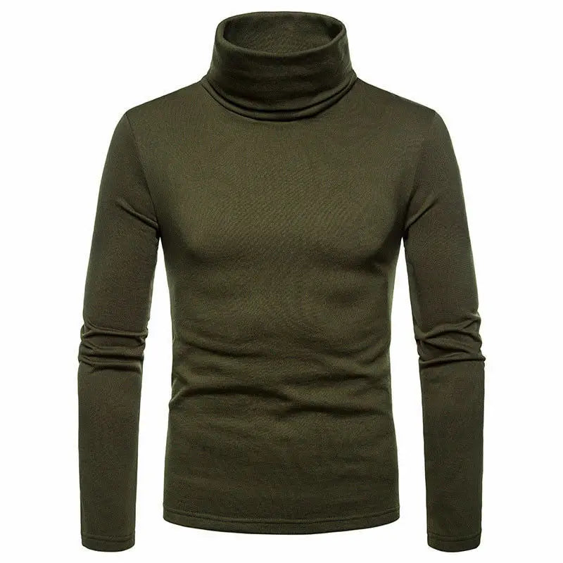Pull Col Roulé Militaire Homme