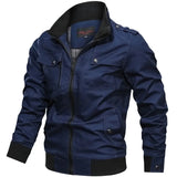 Veste Militaire Homme Coton Bleu Marine