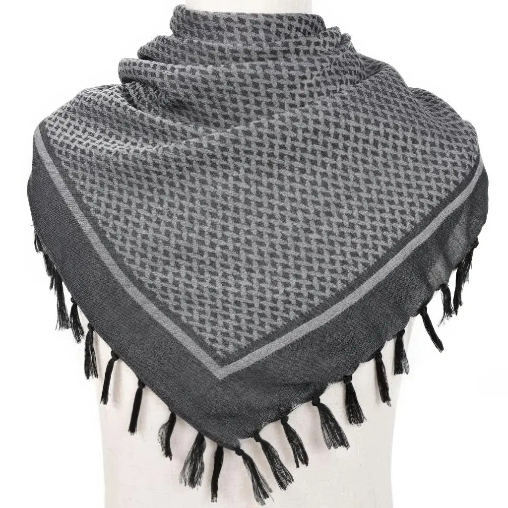 Shemagh Militaire Gris