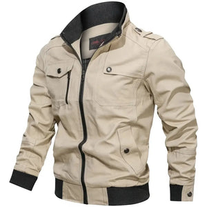 Veste Militaire Homme Coton Beige