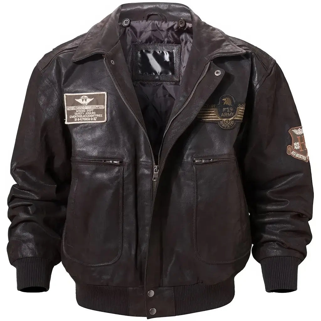 Veste Cuir Militaire