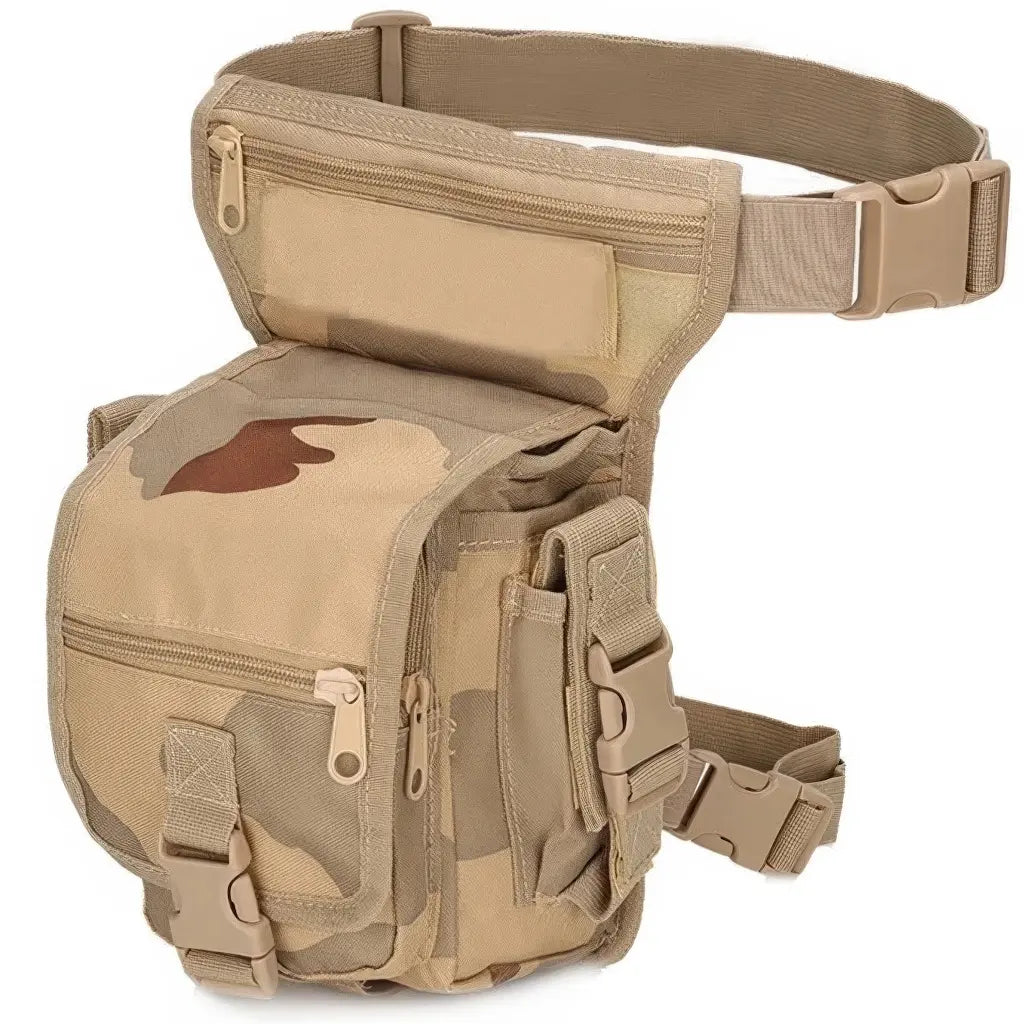 Sacoche de Jambe Militaire Désert