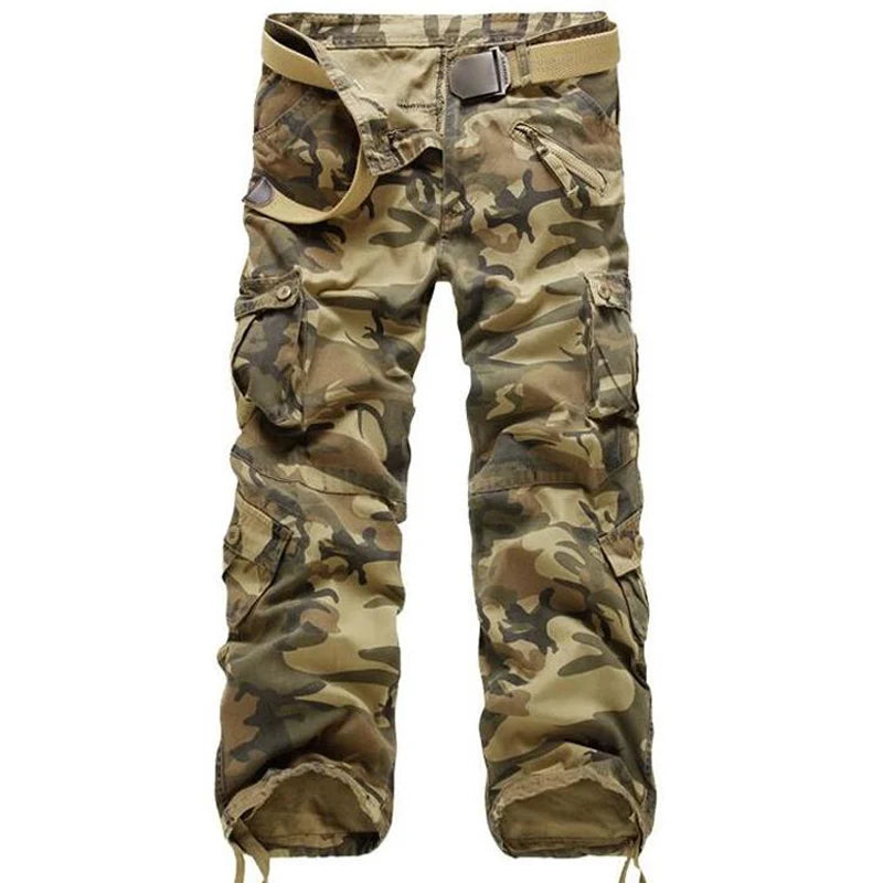 Pantalon Couleur Militaire Homme