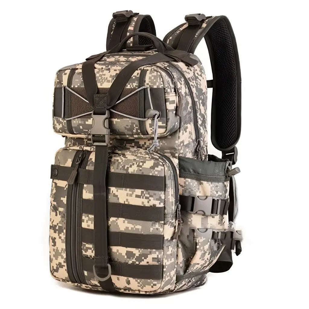 Sac à Dos Style Militaire Gris