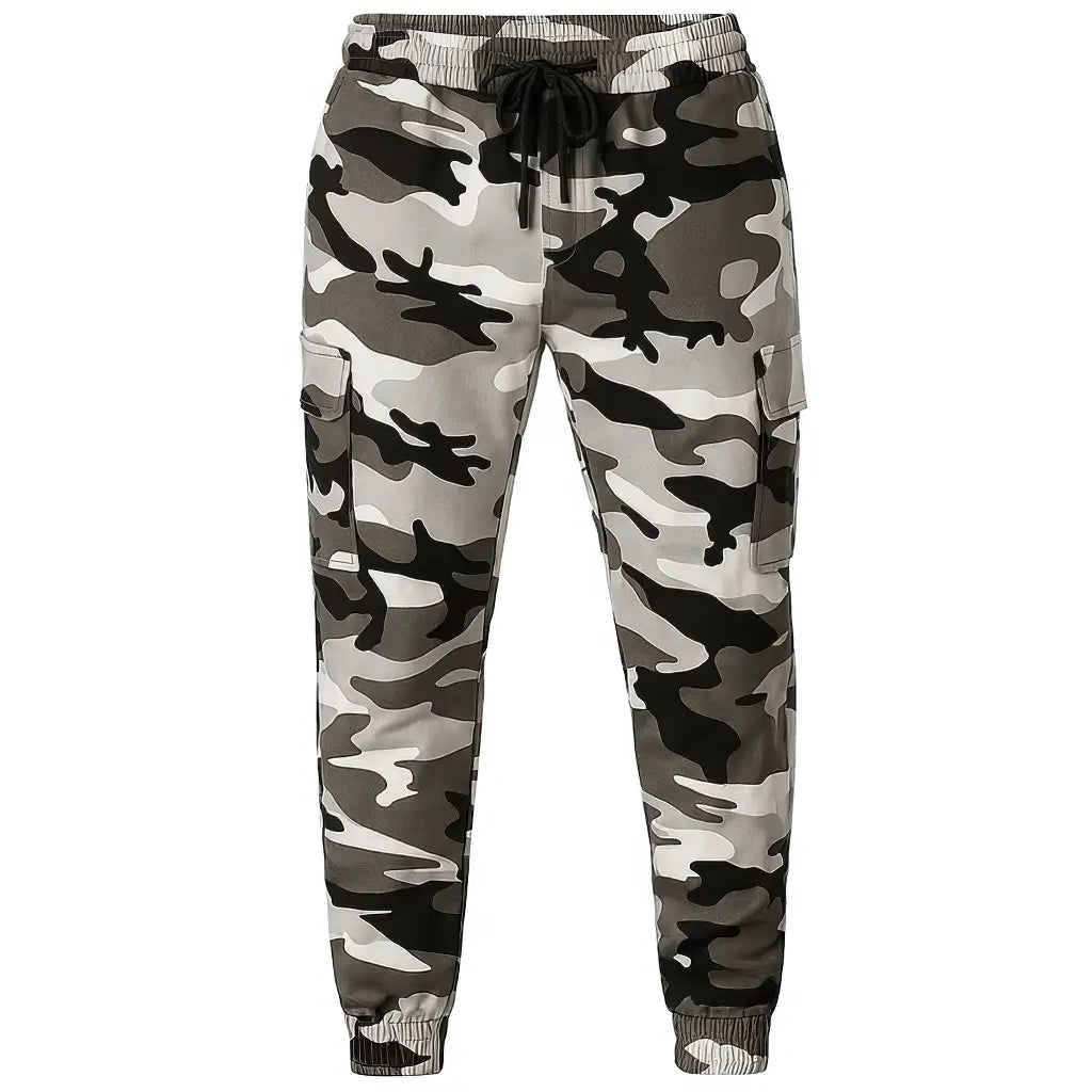 Pantalon Militaire Noir et Blanc Homme