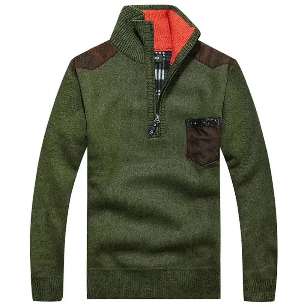 Pull Couleur Militaire