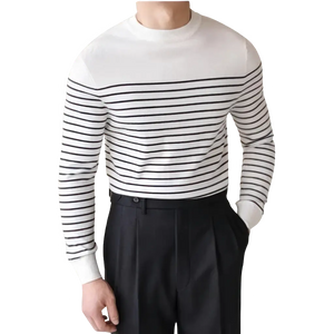 Pull Marin Militaire Homme Blanc
