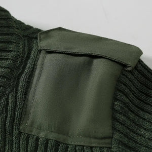 Pull Militaire Marin Epaule