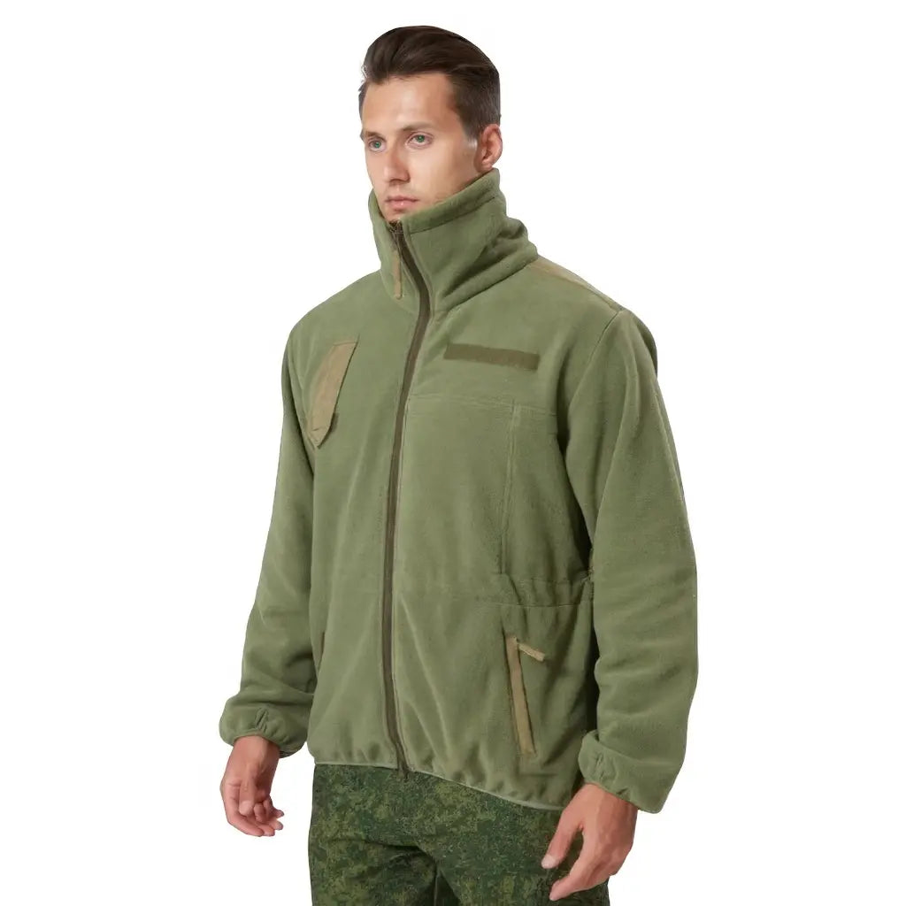 Pull Polaire Militaire Vert