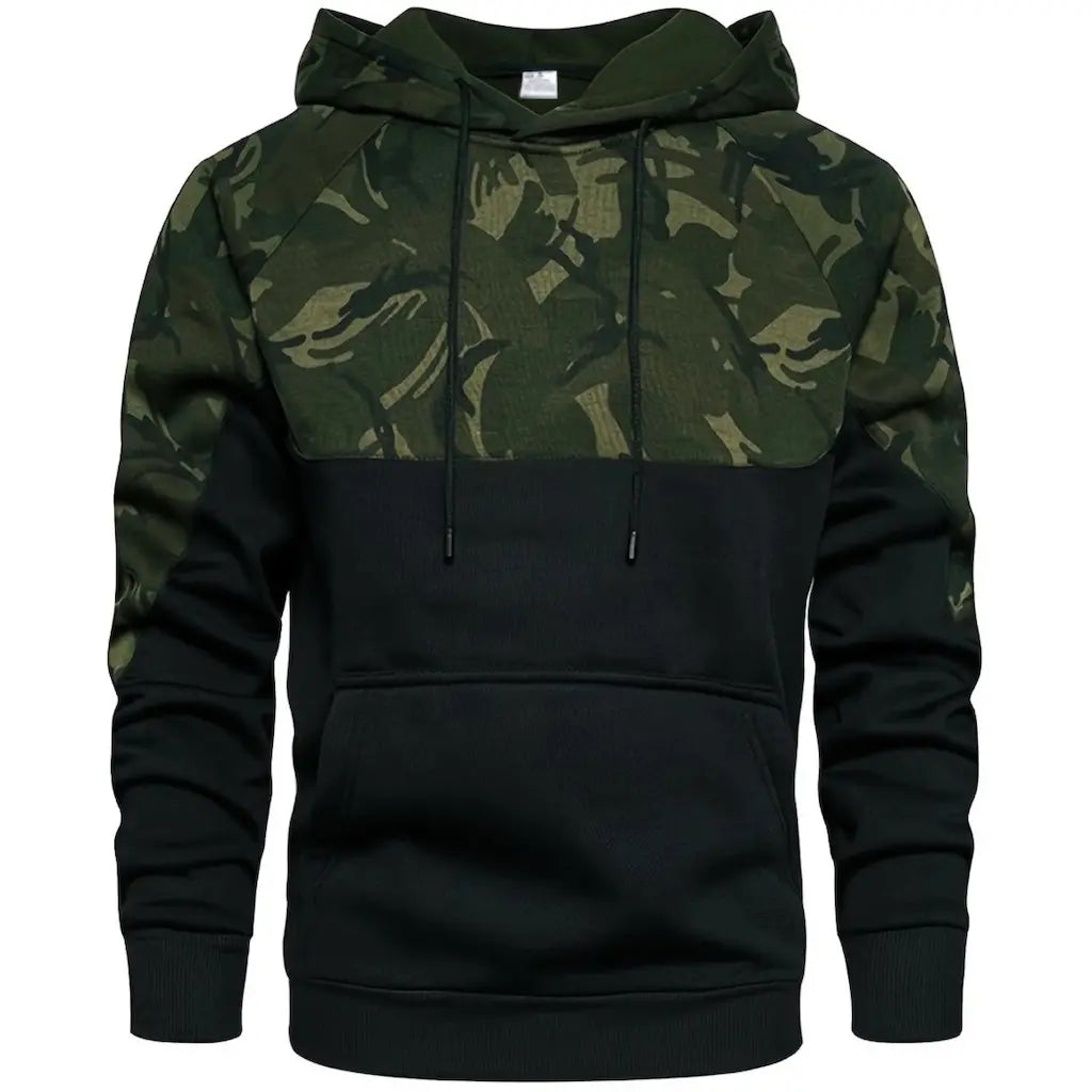 Pull Style Militaire Noir