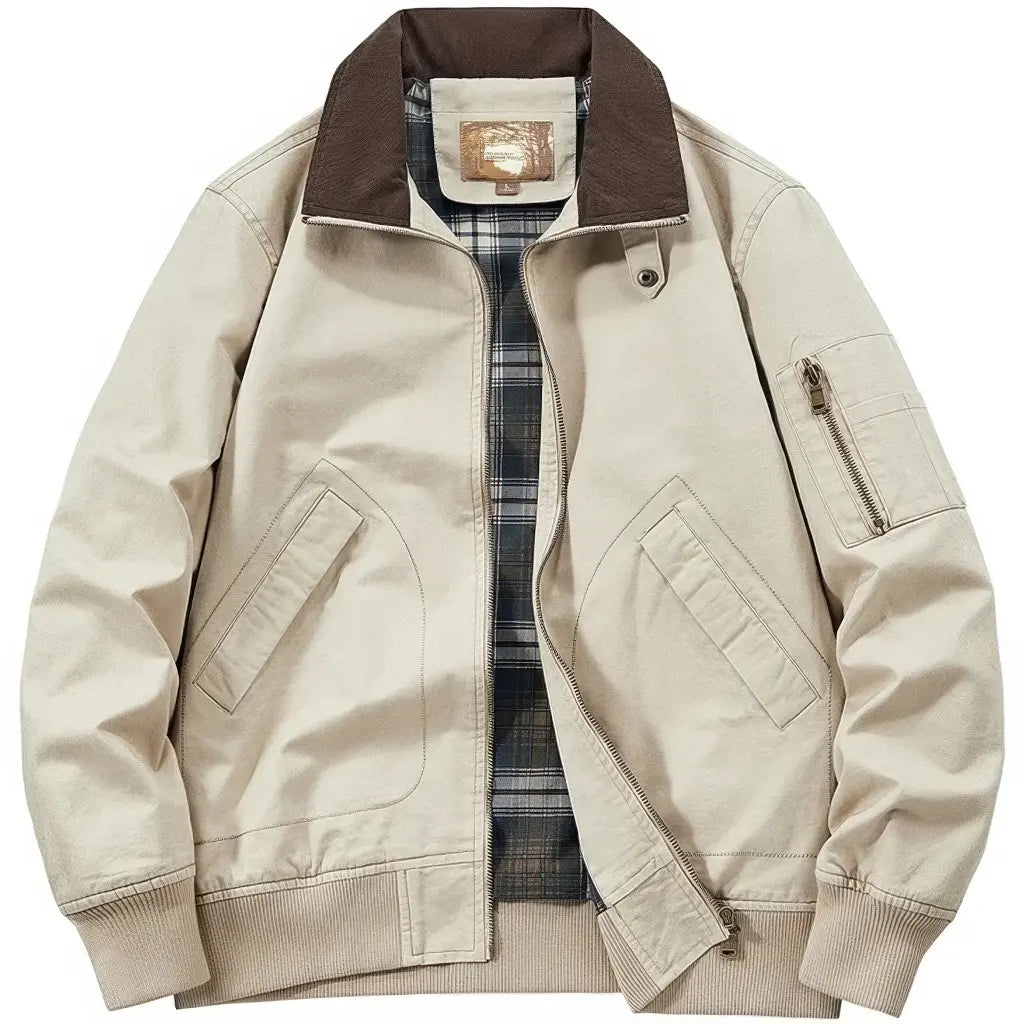 Veste Militaire Coton Beige