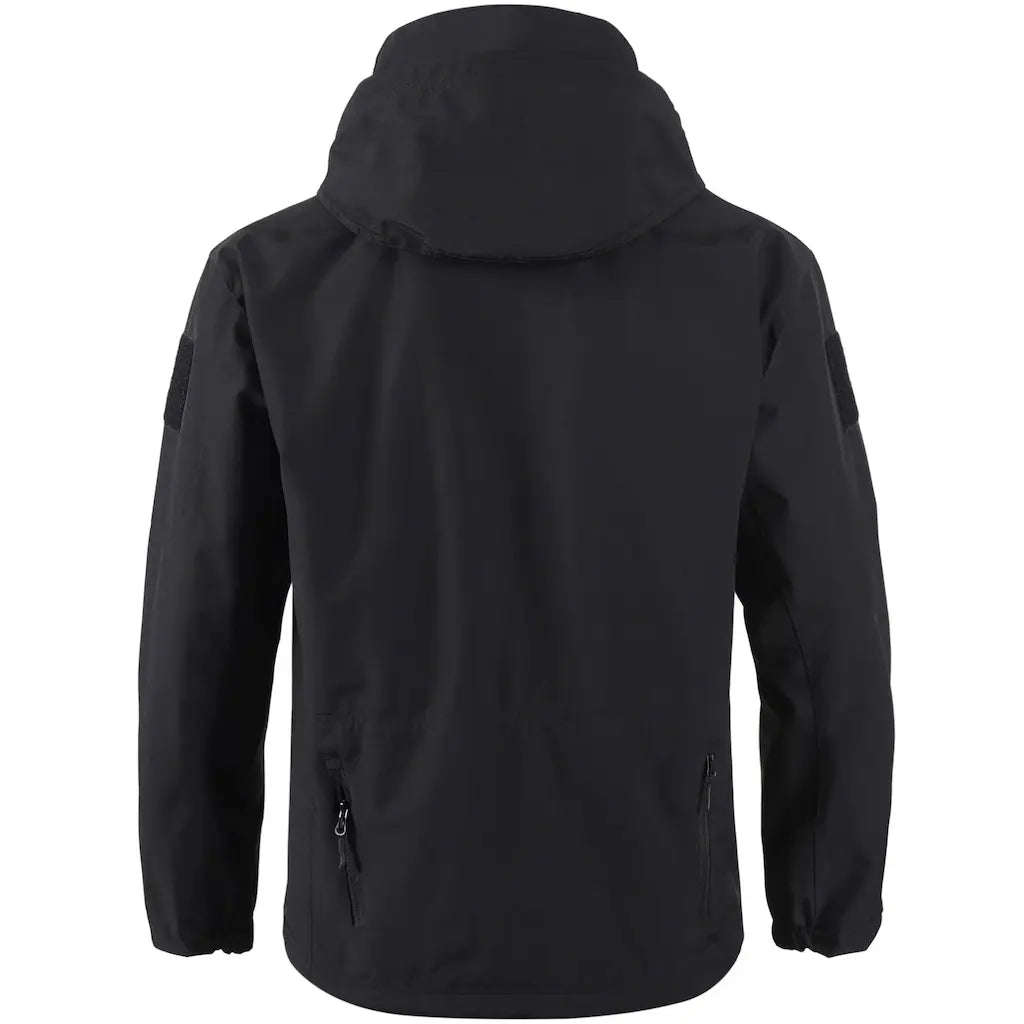 Veste Softshell Militaire Noire Arrière