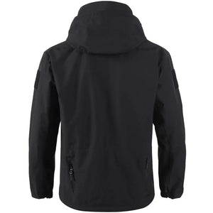 Veste Softshell Militaire Noire Arrière