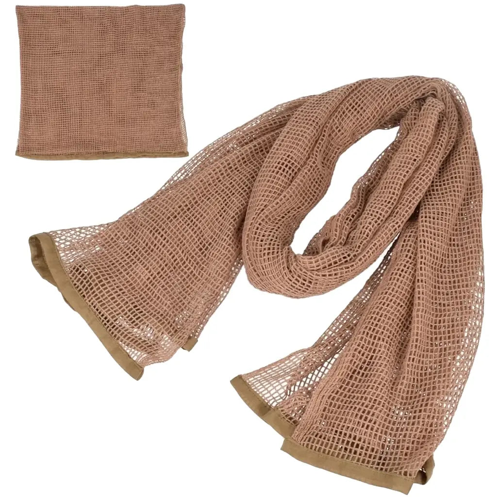 Echarpe Militaire Filet Marron