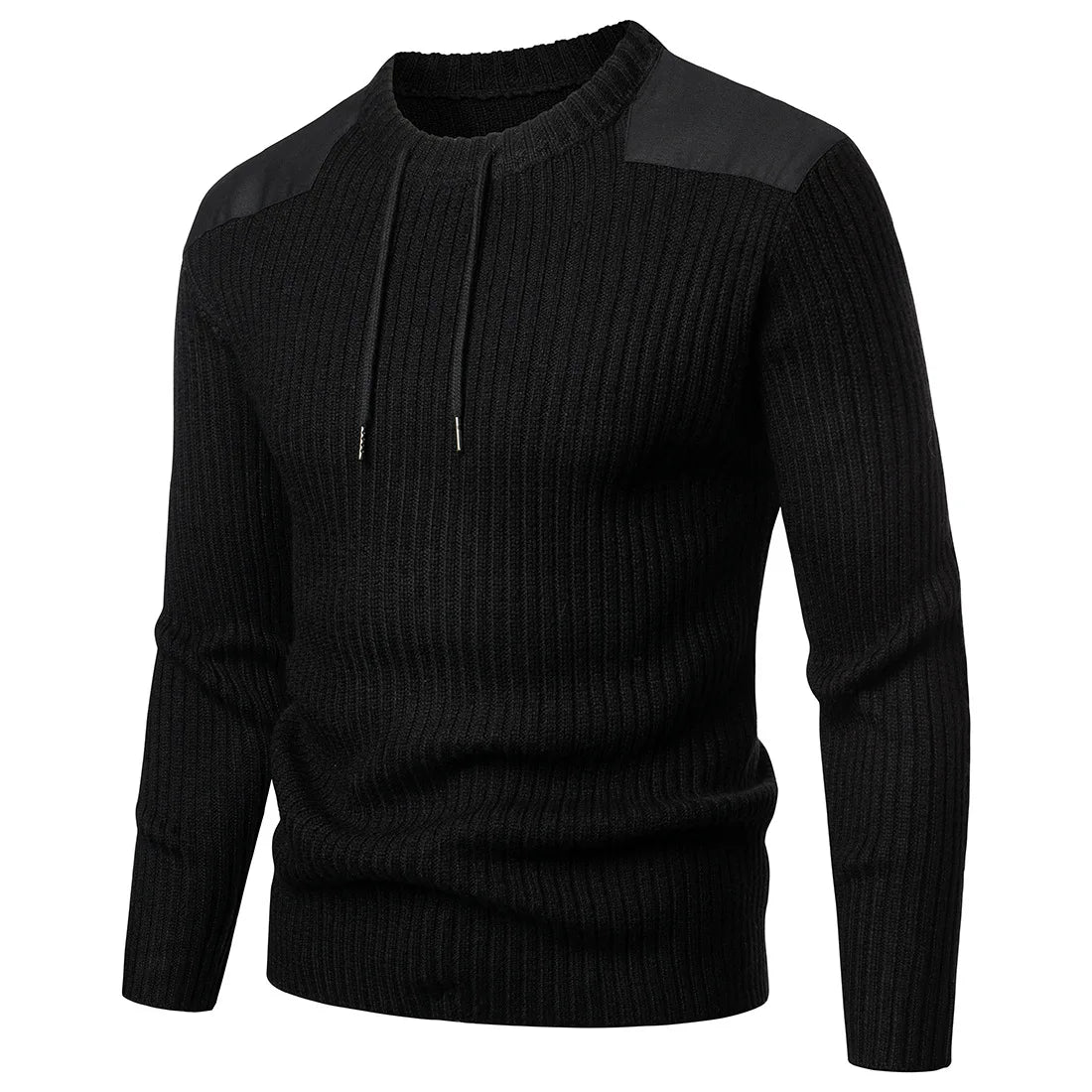 Pull Style Militaire Noir