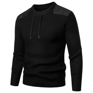 Pull Style Militaire Noir