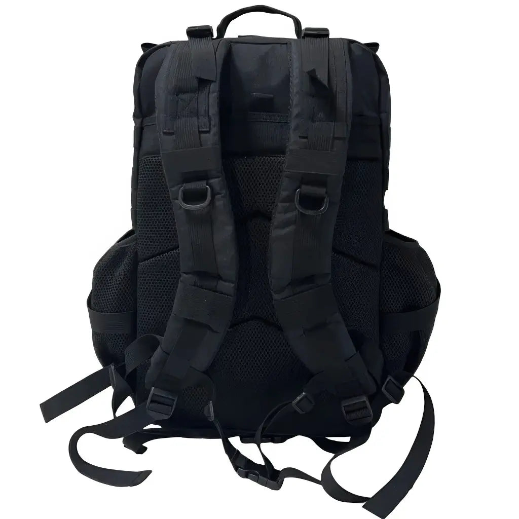 Sac à Dos Militaire Noir 40L Arrière