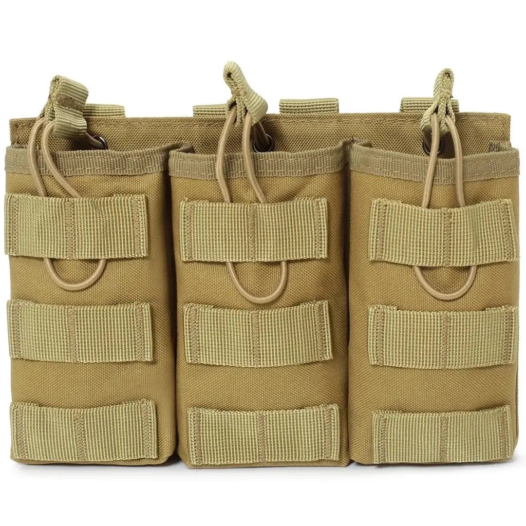 Pochette MOLLE Gilet Tactique Triple Marron