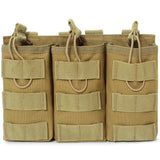 Pochette MOLLE Gilet Tactique Triple Marron