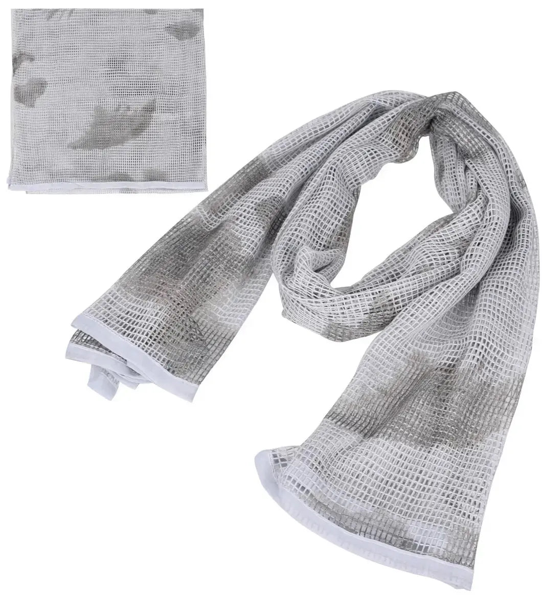 Echarpe Militaire Filet Camouflage Neige