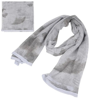 Echarpe Militaire Filet Camouflage Neige