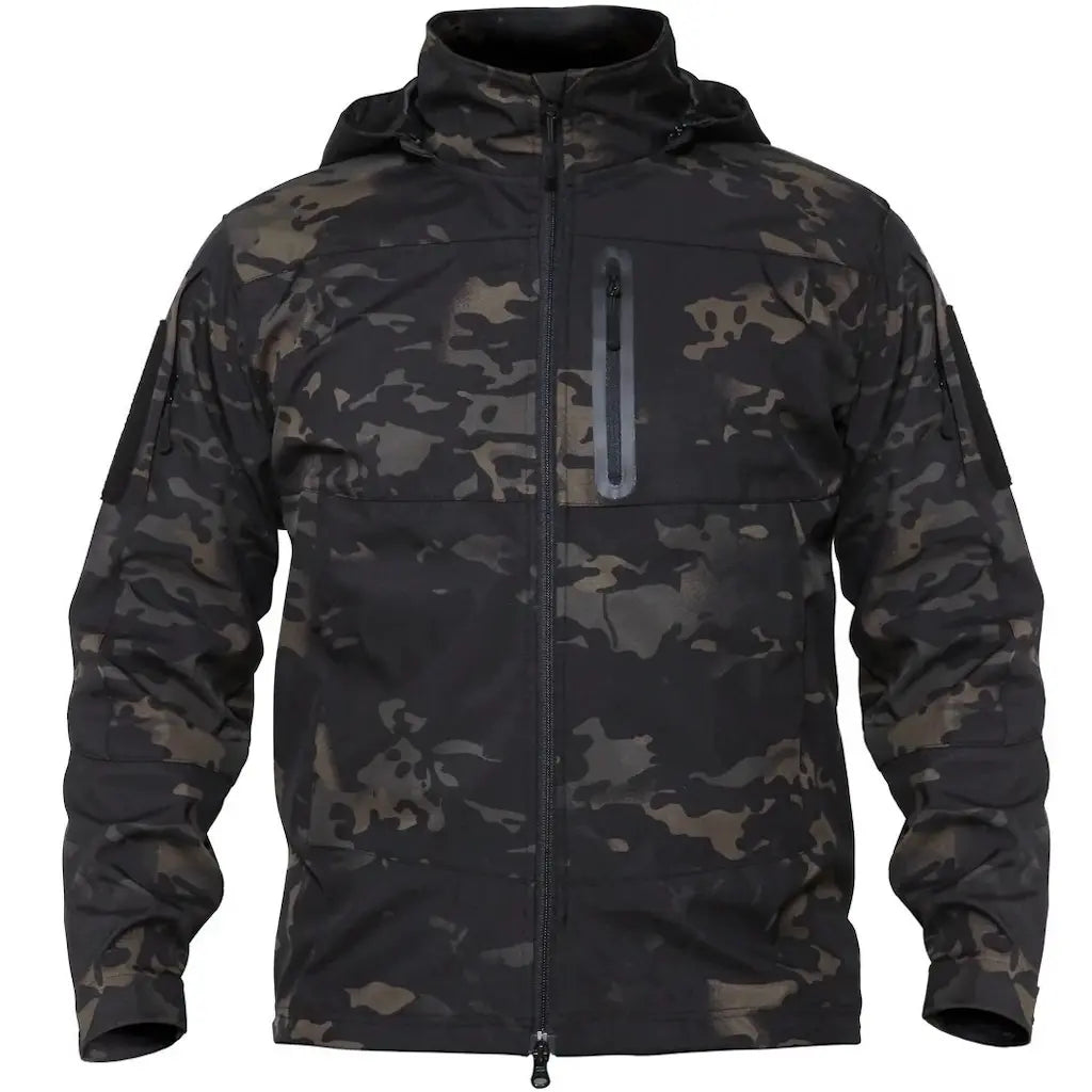Veste Style Militaire Homme Noire