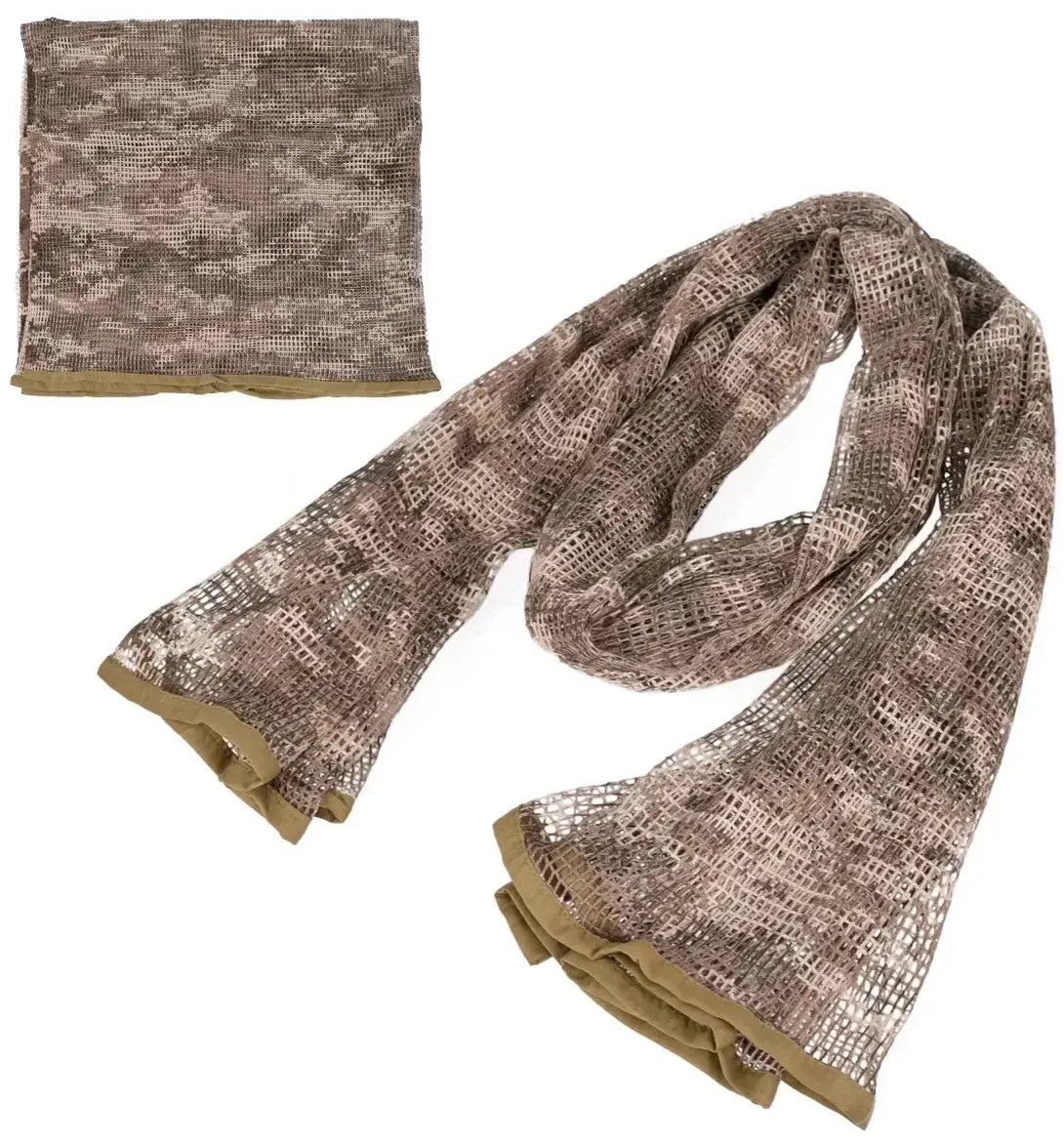 Echarpe Militaire Filet Camouflage Desert