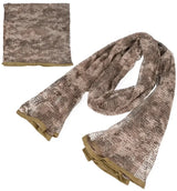 Echarpe Militaire Filet Camouflage Desert