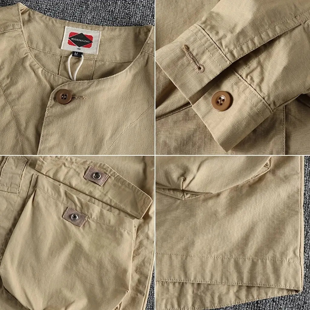 Chemise Col Militaire Détails