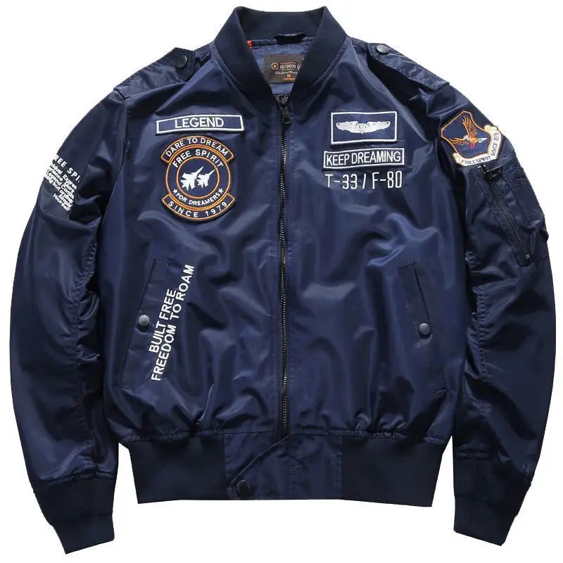 Veste Militaire Bleue Vintage