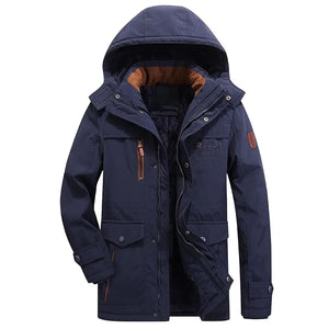 Veste d'Hiver Militaire Bleu Marine